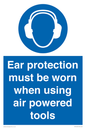 MP14953: Ear protection must be worn when using air powered tools