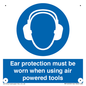 MP14953: Ear protection must be worn when using air powered tools