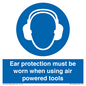 MP14953: Ear protection must be worn when using air powered tools