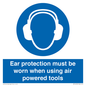 MP14953: Ear protection must be worn when using air powered tools