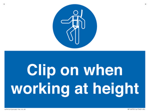 MP14973: Clip on when working at height
