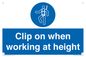 MP14973: Clip on when working at height