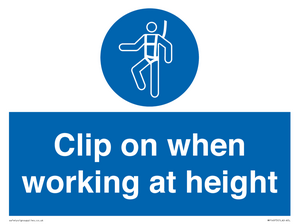 MP14973: Clip on when working at height