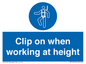 MP14973: Clip on when working at height