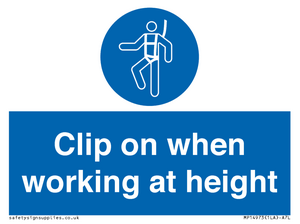 MP14973: Clip on when working at height