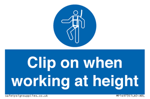 MP14973: Clip on when working at height