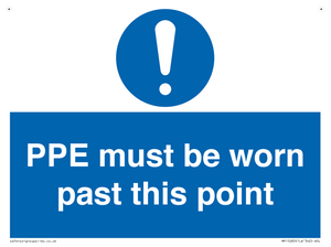 MP15283: PPE must be worn past this point