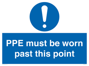 MP15283: PPE must be worn past this point