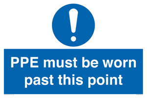MP15283: PPE must be worn past this point