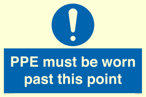 MP15283: PPE must be worn past this point