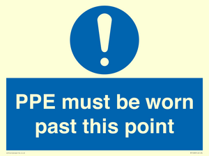 MP15283: PPE must be worn past this point