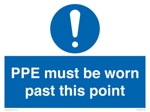 MP15283: PPE must be worn past this point