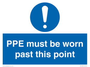 MP15283: PPE must be worn past this point