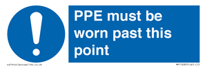 MP15283: PPE must be worn past this point