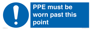 MP15283: PPE must be worn past this point