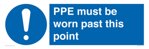 MP15283: PPE must be worn past this point