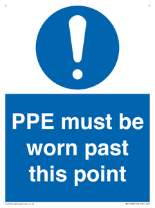 MP15283: PPE must be worn past this point