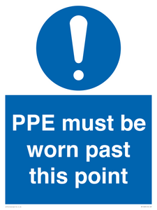 MP15283: PPE must be worn past this point