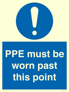 MP15283: PPE must be worn past this point