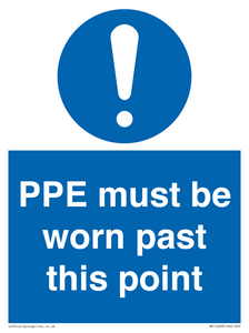 MP15283: PPE must be worn past this point