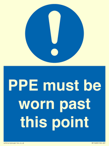 MP15283: PPE must be worn past this point