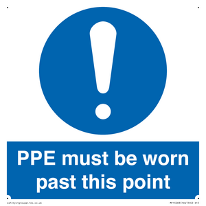 MP15283: PPE must be worn past this point
