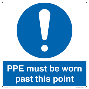 MP15283: PPE must be worn past this point