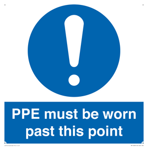 MP15283: PPE must be worn past this point