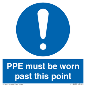 MP15283: PPE must be worn past this point