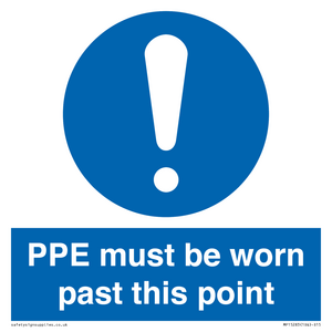 MP15283: PPE must be worn past this point
