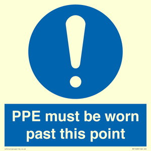 MP15283: PPE must be worn past this point
