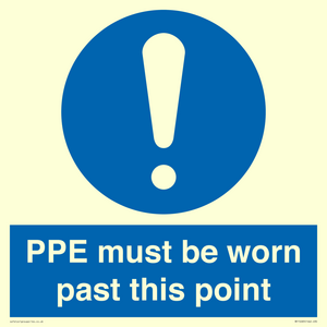 MP15283: PPE must be worn past this point