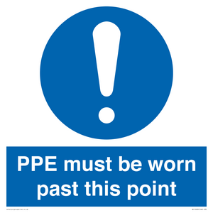 MP15283: PPE must be worn past this point