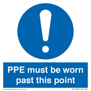 MP15283: PPE must be worn past this point
