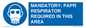 MP16404: MANDATORY: PAPR RESPIRATOR REQUIRED IN THIS AREA