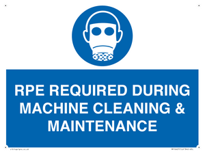 MP16407: RPE REQUIRED DURING MACHINE CLEANING & MAINTENANCE