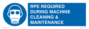 MP16407: RPE REQUIRED DURING MACHINE CLEANING & MAINTENANCE