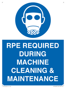 MP16407: RPE REQUIRED DURING MACHINE CLEANING & MAINTENANCE