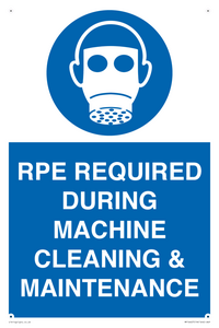 MP16407: RPE REQUIRED DURING MACHINE CLEANING & MAINTENANCE