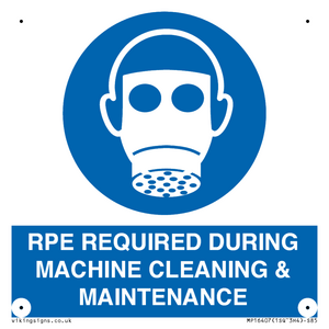 MP16407: RPE REQUIRED DURING MACHINE CLEANING & MAINTENANCE