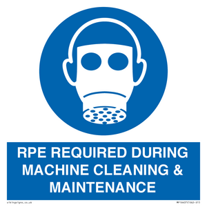 MP16407: RPE REQUIRED DURING MACHINE CLEANING & MAINTENANCE