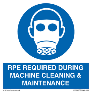 MP16407: RPE REQUIRED DURING MACHINE CLEANING & MAINTENANCE