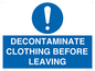MP16429: DECONTAMINATE CLOTHING BEFORE LEAVING
