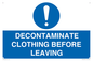 MP16429: DECONTAMINATE CLOTHING BEFORE LEAVING