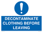 MP16429: DECONTAMINATE CLOTHING BEFORE LEAVING