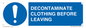 MP16429: DECONTAMINATE CLOTHING BEFORE LEAVING
