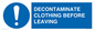 MP16429: DECONTAMINATE CLOTHING BEFORE LEAVING