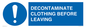 MP16429: DECONTAMINATE CLOTHING BEFORE LEAVING