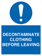 MP16429: DECONTAMINATE CLOTHING BEFORE LEAVING