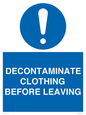 MP16429: DECONTAMINATE CLOTHING BEFORE LEAVING